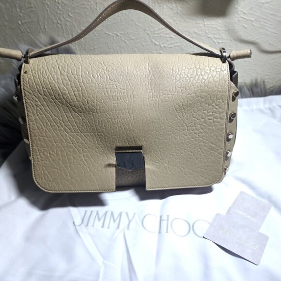 Jimmy Choo Lockett Convertible Shoulder Bag Leather Large - Picture 2 of 16